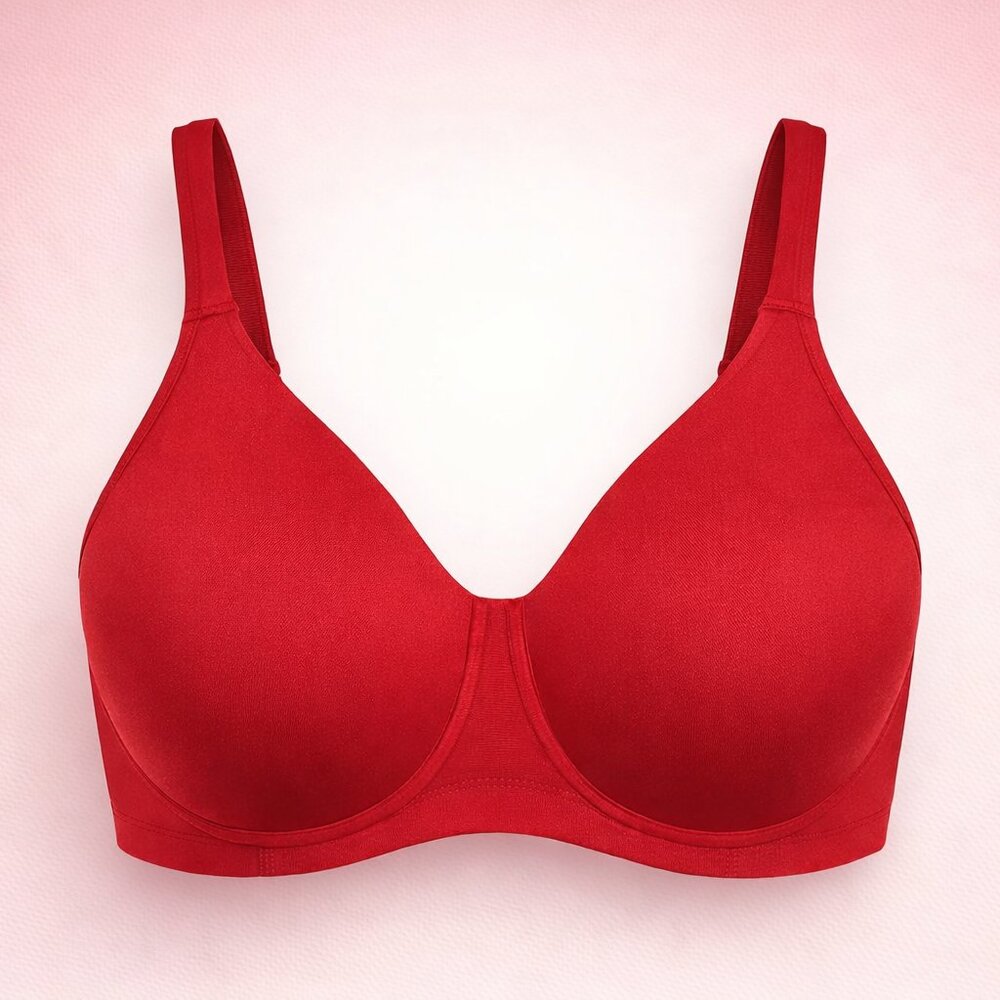 Leading Lady NWT Brigitte Lightly Padded T-Shirt Bra Lipstick Red 38B NEW